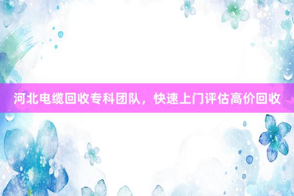 河北电缆回收专科团队，快速上门评估高价回收